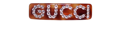 Gucci Crystal Hair Barrette, front view
